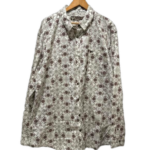 Cowboy hardware men’s long sleeve shirt size XXL CUC brown ..